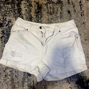 Pacsun white jean shorts